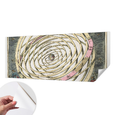 3D fototapet med motiv av en kosmisk spiral