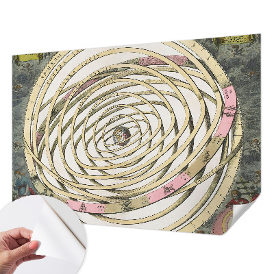 3D fototapet med motiv av en kosmisk spiral