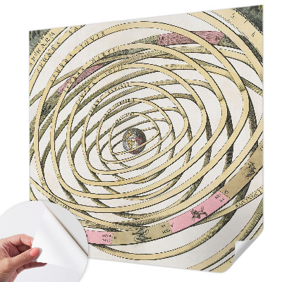 3D fototapet med motiv av en kosmisk spiral