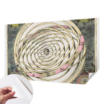 3D fototapet med motiv av en kosmisk spiral