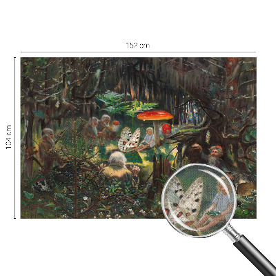 Peel and stick fototapet med motiv av en sagoskog