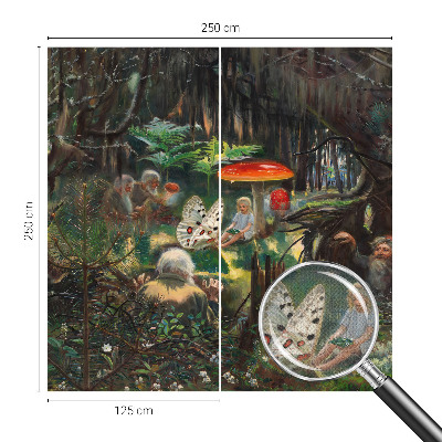 Peel and stick fototapet Sagoskog