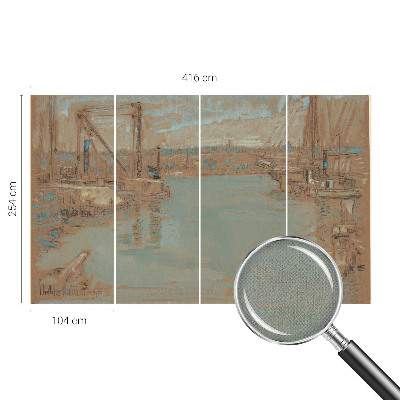 Fototapet för barn Utsikt över hamnen