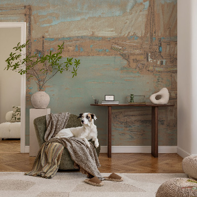 Fototapet för barn Utsikt över hamnen