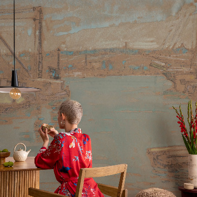 Fototapet för barn Utsikt över hamnen