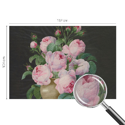 3D fototapet med blommigt mönster i elegant design
