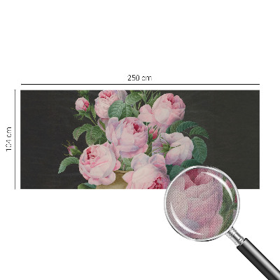 3D fototapet med blommigt mönster i elegant design