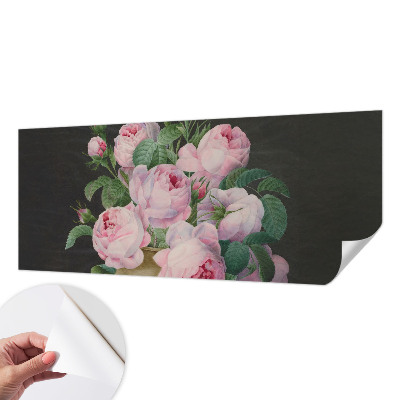 3D fototapet med blommigt mönster i elegant design