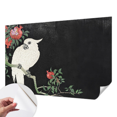 Självhäftande fototapet Granatäpplepapegoja