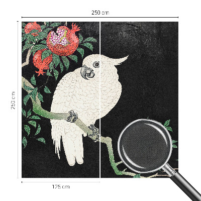 Självhäftande fototapet Granatäpplepapegoja