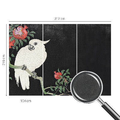 Självhäftande fototapet Granatäpplepapegoja