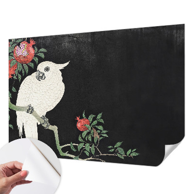 Självhäftande fototapet Granatäpplepapegoja