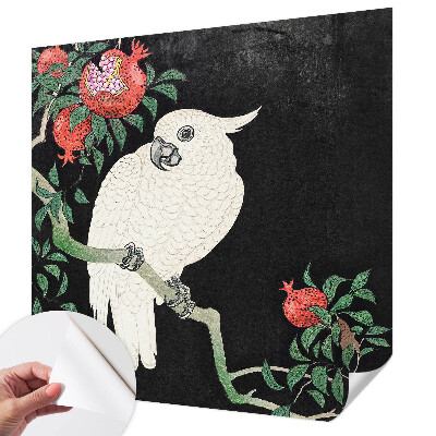 Självhäftande fototapet Granatäpplepapegoja