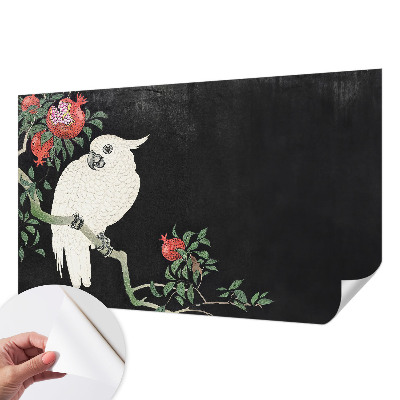 Självhäftande fototapet Granatäpplepapegoja