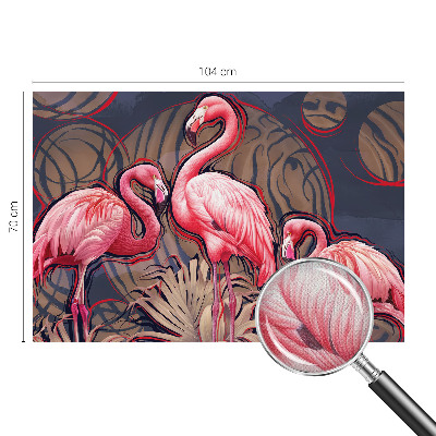 Fototapet för barn med rosa flamingor