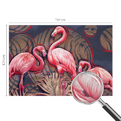 Fototapet för barn med rosa flamingor
