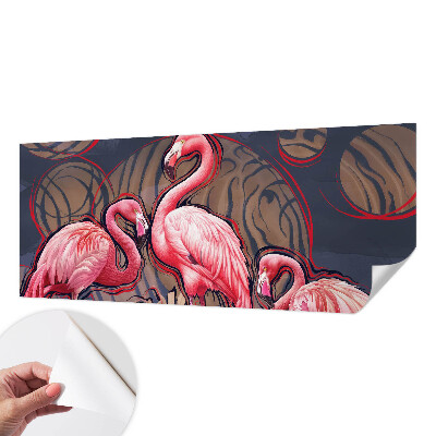 Fototapet för barn med rosa flamingor