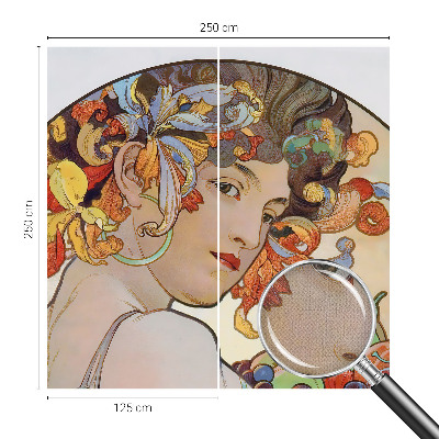 Självhäftande fototapet Färgglad jugend