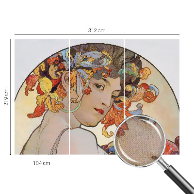 Självhäftande fototapet Färgglad jugend