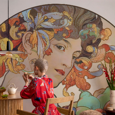 Självhäftande fototapet Färgglad jugend