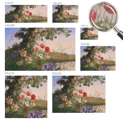 Peel and stick fototapet med ett blommigt motiv