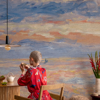 Fototapet barnrum med motiv av ett marinlandskap