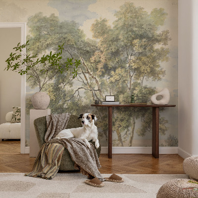 Fototapet för barn med ett romantiskt naturmotiv