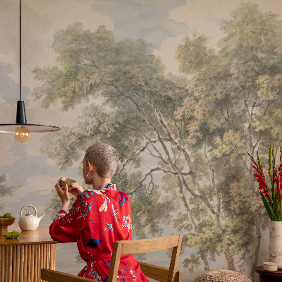 Fototapet för barn med ett romantiskt naturmotiv