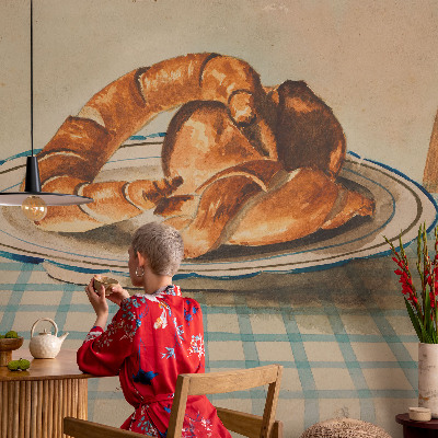 Fototapet barn med köksbakverk som motiv