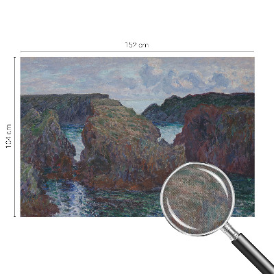 3D fototapet med motiv av en klippig kust