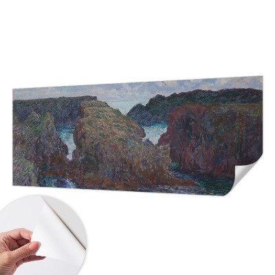 3D fototapet med motiv av en klippig kust
