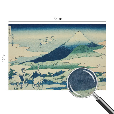 Peel and stick fototapet med motiv av kranar och berg