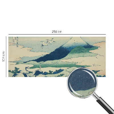 Peel and stick fototapet med motiv av kranar och berg