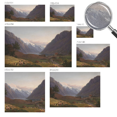 Självhäftande fotovägg Bergspanorama