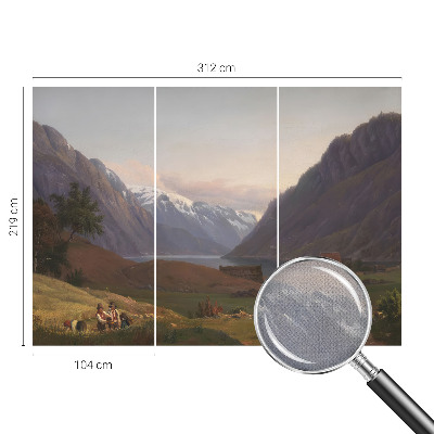 Självhäftande fotovägg Bergspanorama