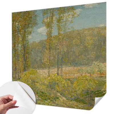 Självhäftande fotovägg med motiv av ett skogslandskap