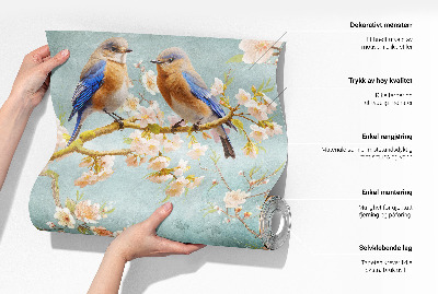 Självhäftande fotovägg med motiv av ett skogslandskap