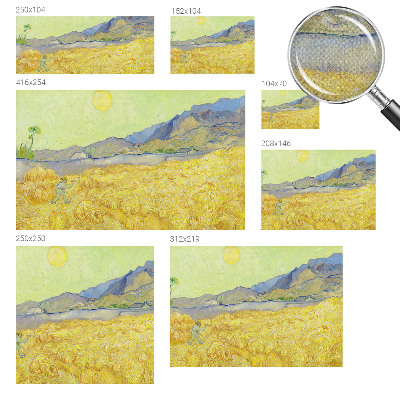 Fototapet barnrum Vetefält