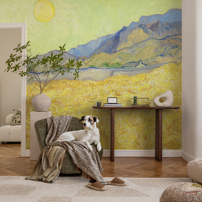 Fototapet barnrum Vetefält