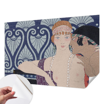Peel and stick fototapet med motiv av ett konstnärligt par
