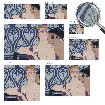 Peel and stick fototapet med motiv av ett konstnärligt par