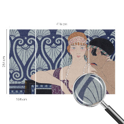 Peel and stick fototapet Konstnärligt par