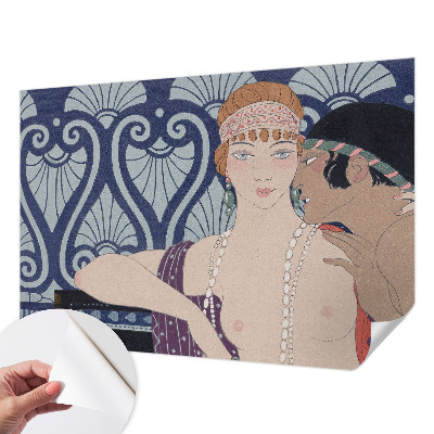 Peel and stick fototapet med motiv av ett konstnärligt par