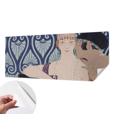 Peel and stick fototapet med motiv av ett konstnärligt par