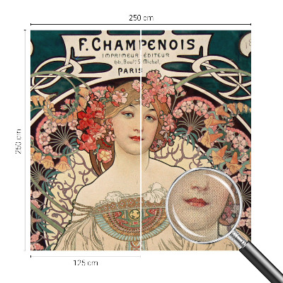 3D fototapet Blomsymmetri