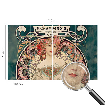 3D fototapet Blomsymmetri