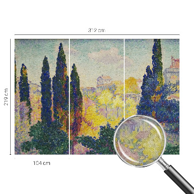 Fototapet barn med impressionistiska landskap för barnrum