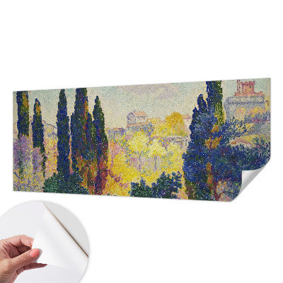 Fototapet barn med impressionistiska landskap för barnrum