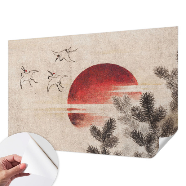 Självhäftande fototapet Skog Öst