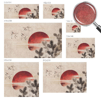 Självhäftande fototapet Skog Öst